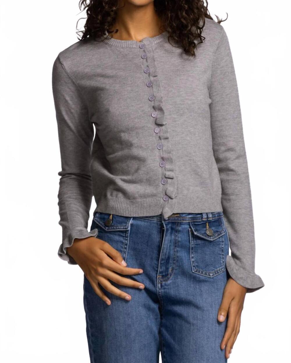 NEW PINK MARTINI collins sweater in grey